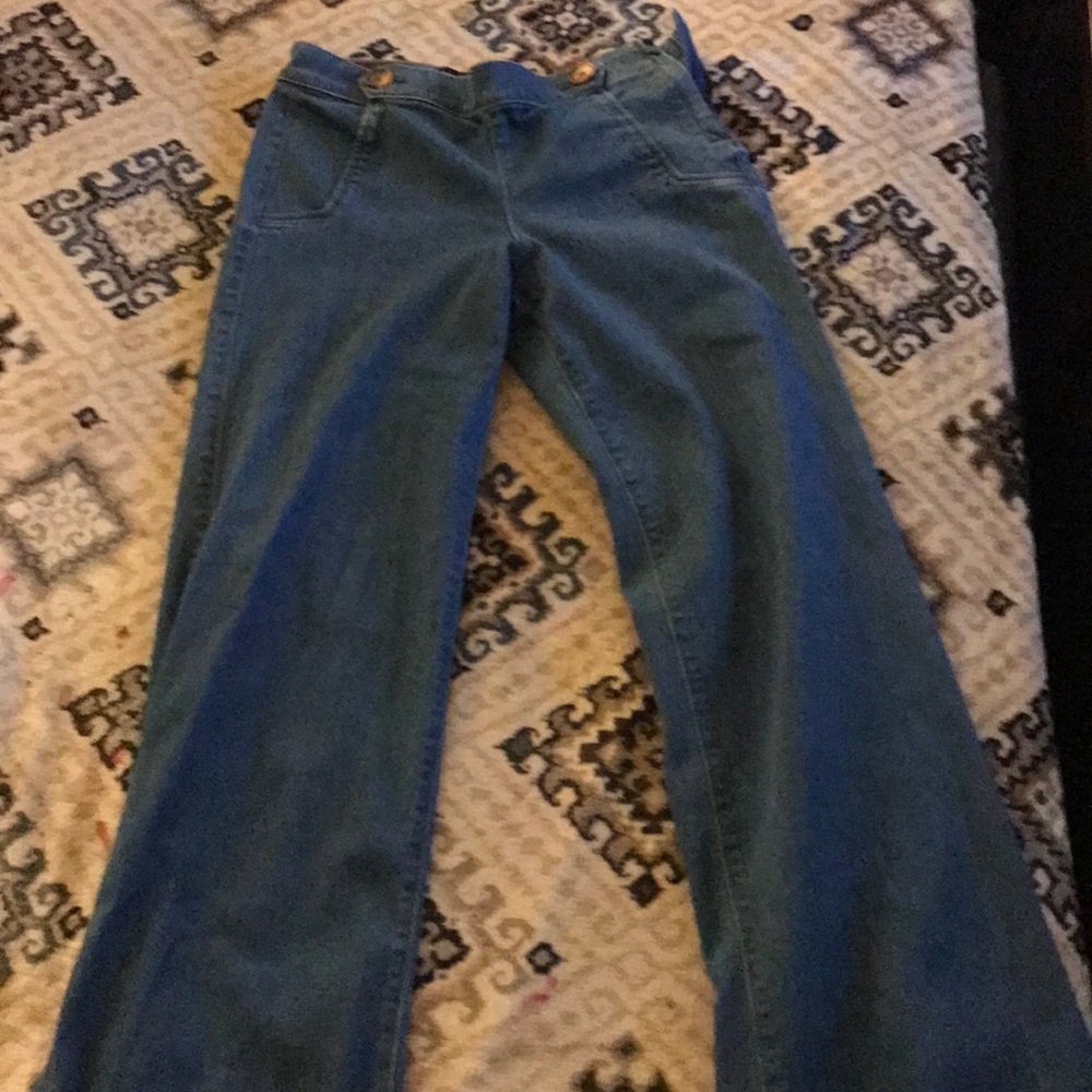 Blue bootcut jeans